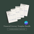 Financial Literacy Template Bundle